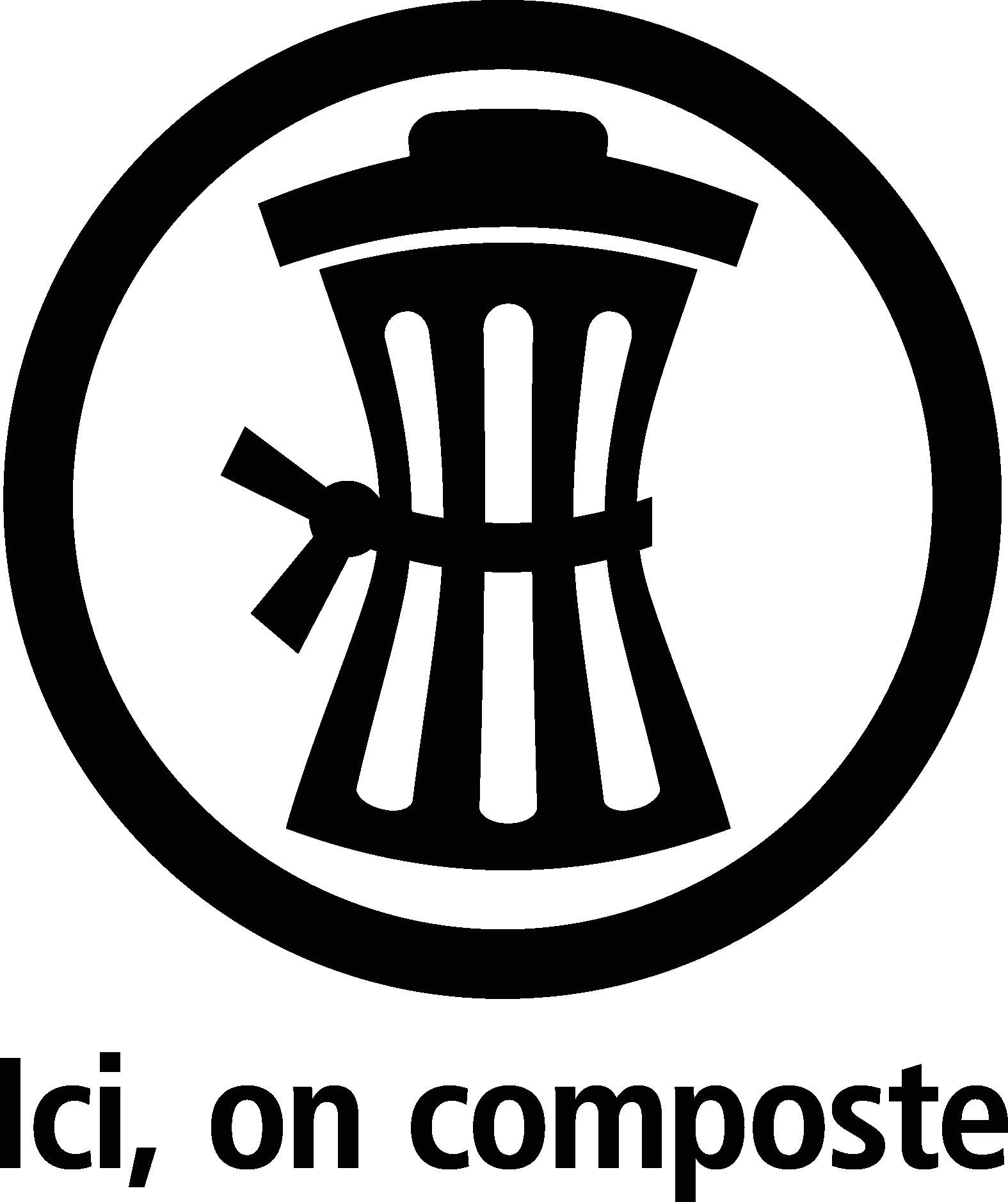 Ici On Composte Black Logo Vector Logo